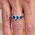 Natural Sapphire Diamond Ring 7 14k W Gold 1.67 TCW Certified For Sale - Image 12 of 12