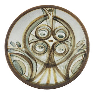 Large Mid-Century Modern Danish Studio Pottery Bowl by Noomi Backhausen for Søholm, 1960s For Sale