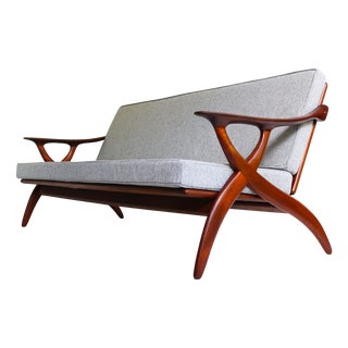 Vintage Dutch Design Sofa in Teak from De Ster Gelderland, 1950s For Sale