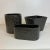Vintage Boho Chic Contemporary Modern Faux Croc Embossed Ceramic Planters - Set of 3 For Sale - Image 4 of 10