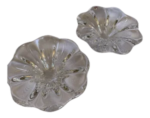 Orrefors Sister Sweden Crystal Bowls - A Pair