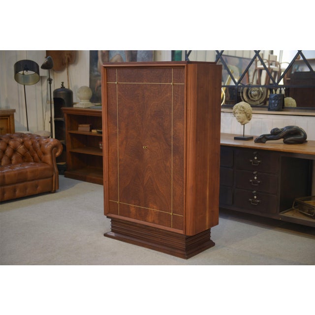 Art Deco Wooden Wardrobe by A. Bicchierini, 1940s For Sale - Image 14 of 14