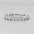 2010s 0.18ctw Diamond Wedding Anniversary Band 18k White Gold Stackable Size 6.5 For Sale - Image 5 of 8