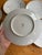 Ceramic 1950s Set of Eight (8) Hutschenreuther Caribe Dinner Plates 10.5 Inch German Porcelain White Blue Gray Platinum Rim Minimalist For Sale - Image 7 of 7