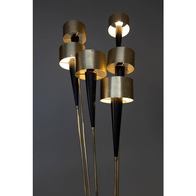 Vintage German Brass Floor Lamp, 1950s For Sale - Image 17 of 18