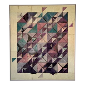 70's Postmodern Mixed Media Collage Wall Art by British Artist Carol Owen