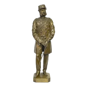 19th C. English Bronze of a Beloved Soldier of the h.a.c by Thomas Fowke/S