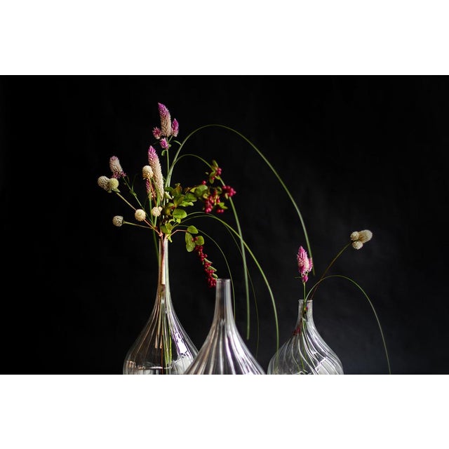 Lukovki Vases in Blown Borosilicate Glass by Designlibero, Set of 3 For Sale - Image 7 of 11