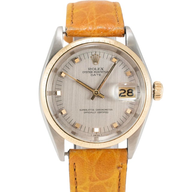 Brand: Rolex Gender: Men's Metal Type: Stainless Steel & Gold Length: 8.25 inches Diameter: 34.00 mm Weight: 52.16 grams...
