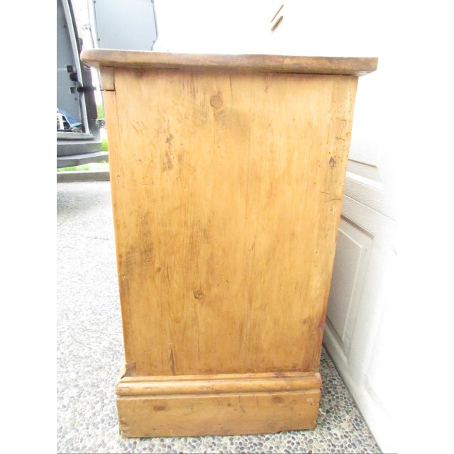 Antique English Pine Six Drawer Buffet For Sale - Image 13 of 18