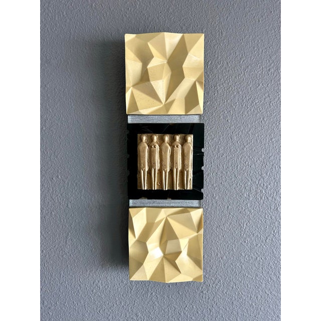 Rare Patrick Meyer Modernist Figural Wall Sculpture For Sale In Palm Springs - Image 6 of 6