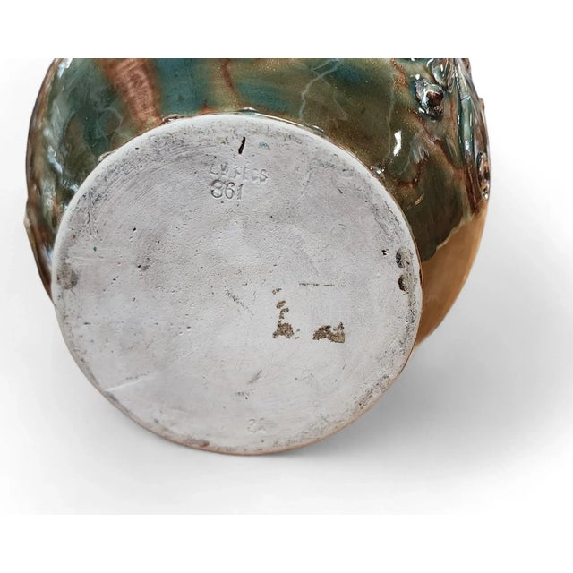 Antique 19th Century Zsolnay Specs Hungarian Art Pottery Water Vessel, C1882 For Sale - Image 11 of 12