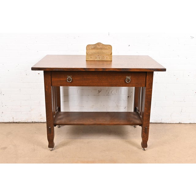 Tiffany Studios New York Zodiac Pattern Bronze Doré Letter Rack For Sale - Image 11 of 12