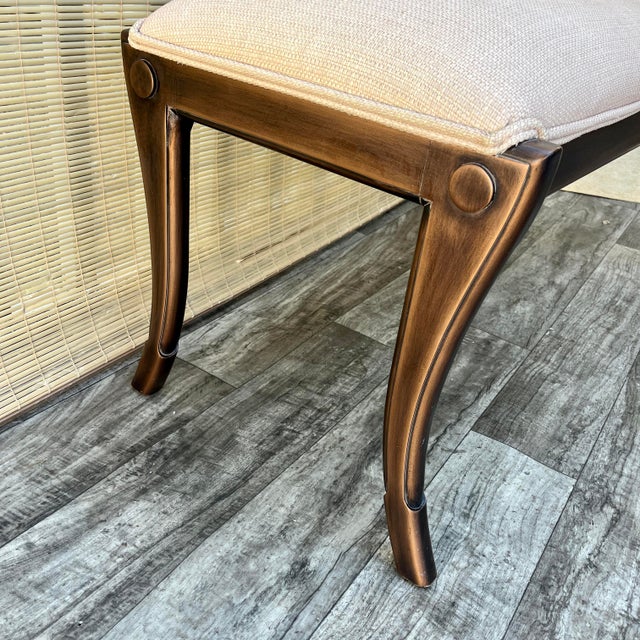 Wood Early 21st Century Art Deco Revival Upholstered Bench by Kreiss Collection Furniture. For Sale - Image 7 of 18