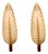 Art Deco Ezan Glass Feather Wall Sconces from Atelier Petitot, France, 1935, Set of 2 For Sale