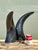 Vintage Natural Horns on Chrome Plinths - Set of 2 For Sale - Image 11 of 12