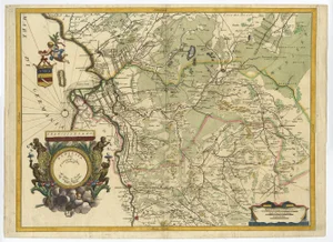 Map of the Province of Overijssel in the Netherlands, 1692