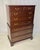 Wood Vintage Henkel Harris Virginia Galleries Mahogany Chippendale Style Chest-on-Chest For Sale - Image 7 of 15