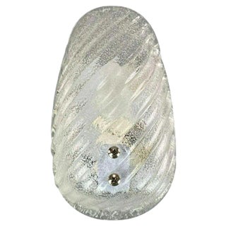 Ice Glass Wall Lamp, 1960s For Sale