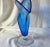 Blenko Vintage Blenko Handblown Sapphire Blue Fan Art Glass Vase, Model #872 For Sale - Image 4 of 11