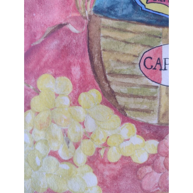 American "Capurso" Original Watercolor by Anita Blythe For Sale - Image 3 of 11