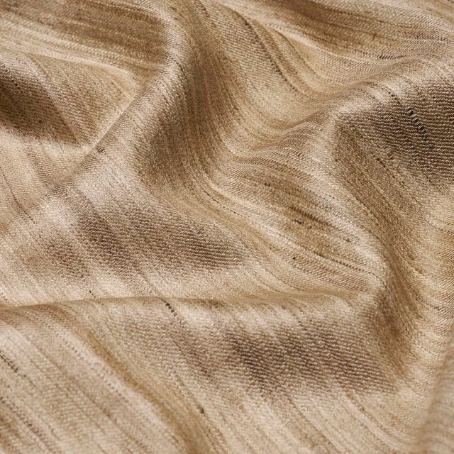 Contemporary SAMPLE - Schumacher Amir Handwoven Silk Casement Fabric In Natural For Sale - Image 3 of 3