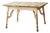 Antique American Country Painted Wood Low Table With Plank Top For Sale