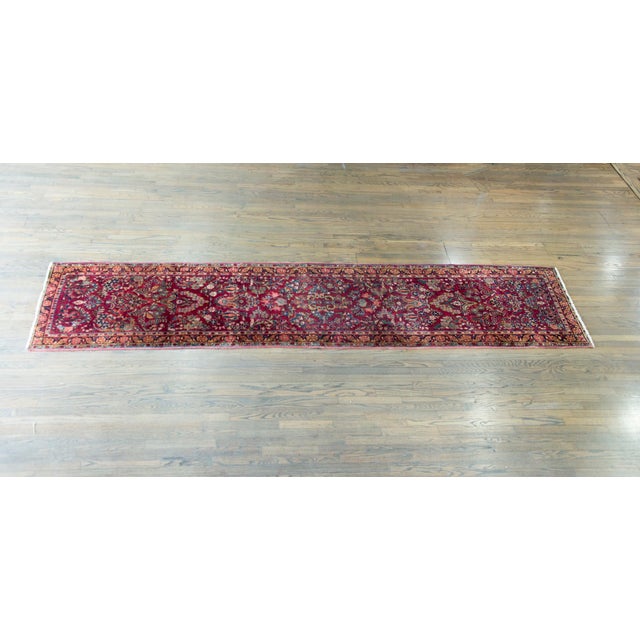Early 20th Century Persian Sarouk Runner For Sale In Chicago - Image 6 of 15