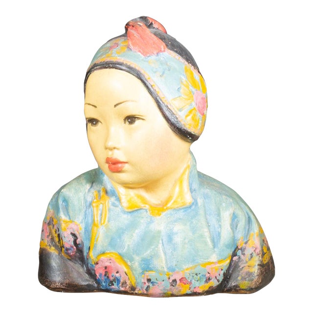Esther Hunt "Jonquil" Chalkware Bust c.1917 For Sale