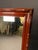Mid-20th Century Mahogany-Toned Wall Mirror With Faux Bois Trim, Circa 1950 For Sale - Image 4 of 10