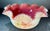 Early 20th Century Hand Painted Art Glass Brides Bowl For Sale - Image 4 of 9