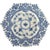 1950s Vintage Royal Copenhagen Blue Fluted Double Full Lace Hexagonal Plate No. 1094 First Quality 1975 to 1979 For Sale - Image 5 of 11