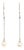 Akoya Pearl Drop Earrings14 Karat Gold Women Certified For Sale