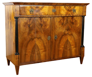 Antique Austrian Biedermeier Trumeau Commode, 1825