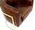 Pasargad Home Vicenza Genuine Leather Barrel Chair, Brown For Sale In New York - Image 6 of 9