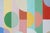 Turquoise 2026, Bauhaus Geometric Triptych Painting in Vivid Pastel Tones, Chromatic Deco Radiance, Acrylic Paint on Watercolor Paper For Sale - Image 8 of 11