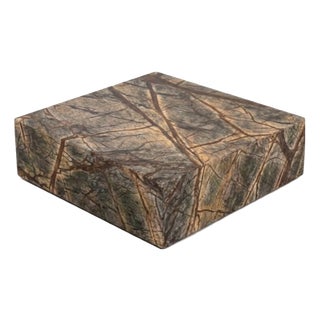 Marble Coffee Table in Marmo Forest Brown by Andrea Grasso For Sale
