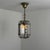 An elegant small-scale Italian lantern chandelier dating from the late 1970s, conceived in the refined Art Deco Revival...