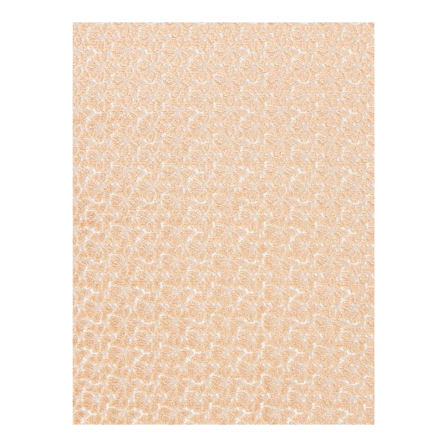 Sample - The House of Scalamandré Petal Velvet Fabric, Peach Fuzz For Sale