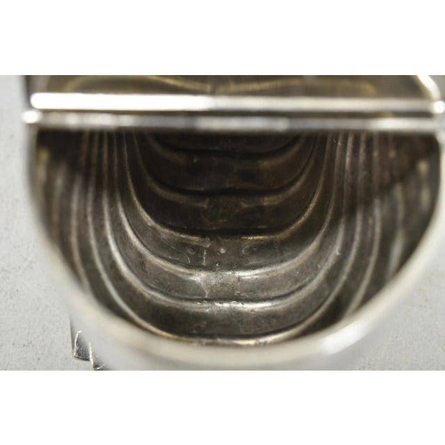 Antique Victorian Silver Plated Nautilus Figural Shell Form Spoon Warmer For Sale - Image 9 of 15