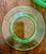 Art Deco Fostoria Pioneer Vaseline Glass Salad Plates For Sale - Image 3 of 8