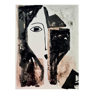 Original Oil Painting 'Portrait of a Woman' by Diane Grant, Unframed For Sale