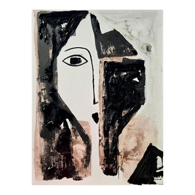 Original Oil Painting 'Portrait of a Woman' by Diane Grant, Unframed For Sale