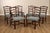 Chippendale 1940's Chippendale Style Set Of Six Mahogany Ladder Back Dining Chairs For Sale - Image 3 of 18