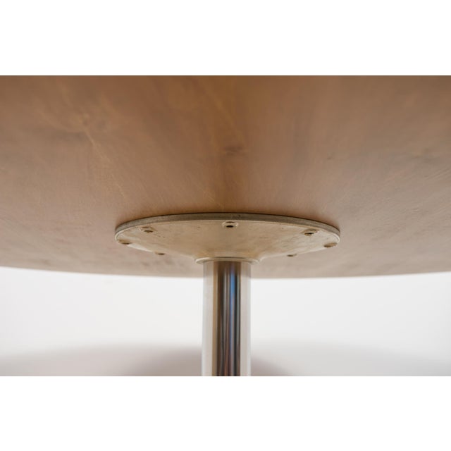 Brown Mid-Century Modern Oak Dining Table, Denmark, 1970s For Sale - Image 8 of 11
