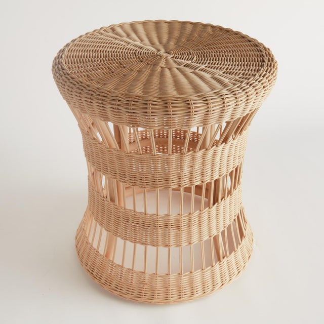 Kenneth Ludwig Chicago Ashton Rattan Side Table For Sale - Image 4 of 5