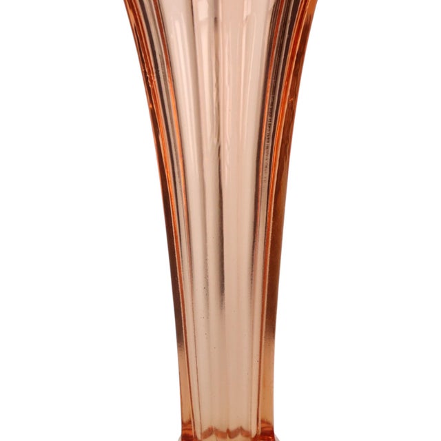 1930s Art Deco Pink Rosaline Vase from Val Saint Lambert, 1935 For Sale - Image 5 of 14
