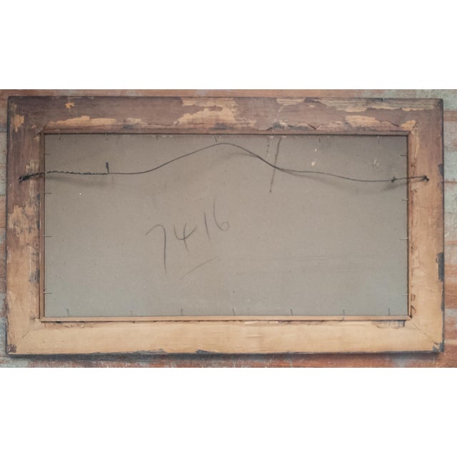 Early 20th Century Arts and Crafts Style Pastel Painting of Hunting Trophies For Sale - Image 12 of 12