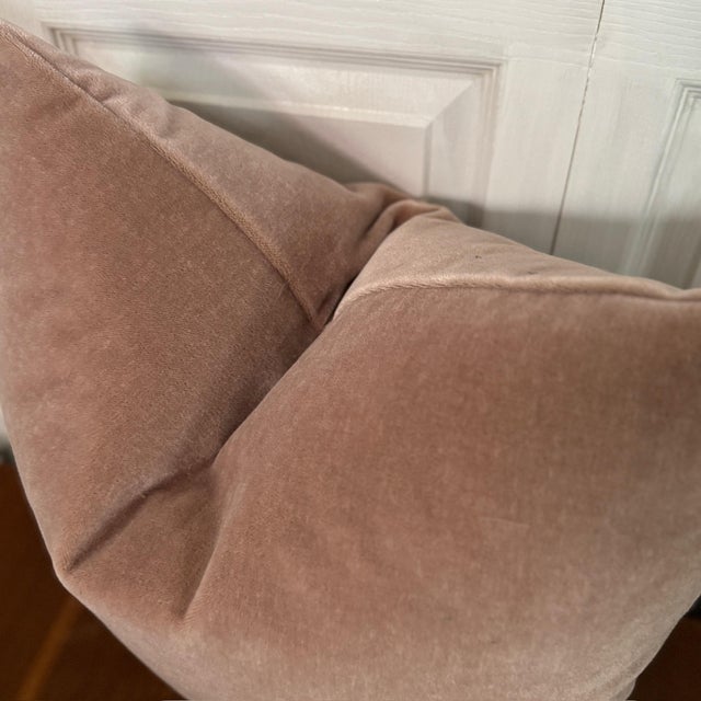 Quartz Lilac Blush 24" Mohair Pillow For Sale - Image 4 of 4