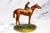 Metal Colorful Horse Jockey Antique Cold Painted Bronze Sculpture Statue Bookends Equestrian For Sale - Image 7 of 18